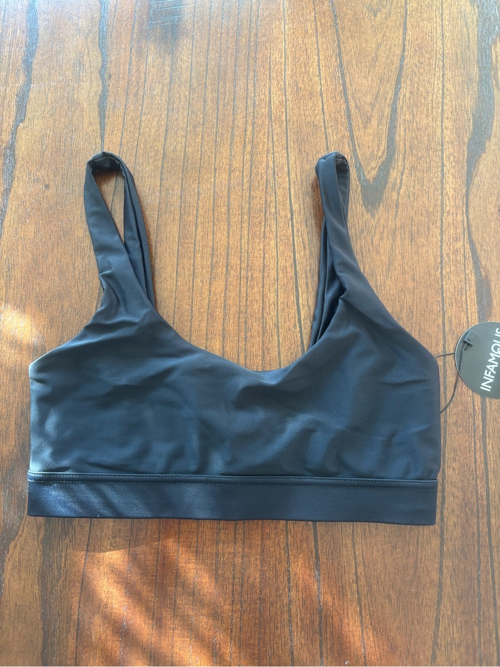 INFAMOUS Active Black Scoop Bikini Top
